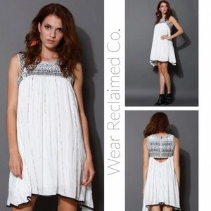 FUNSPORT Tribal Embroidered Sleeveless Dress Tunic